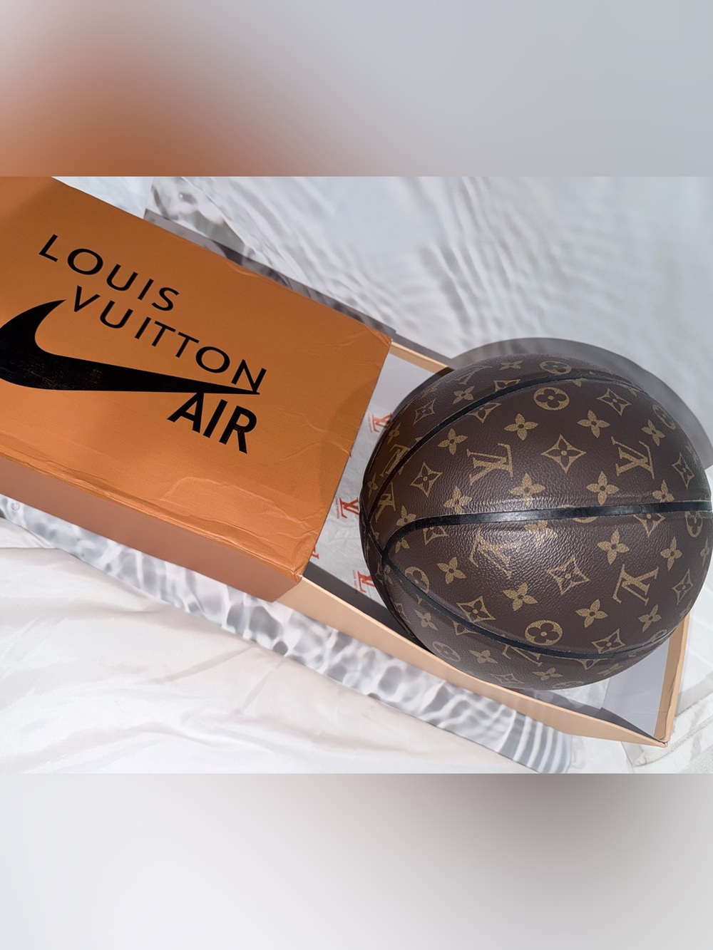 Novelty  Monogram Basketball in Brown - Picture 6 of 10